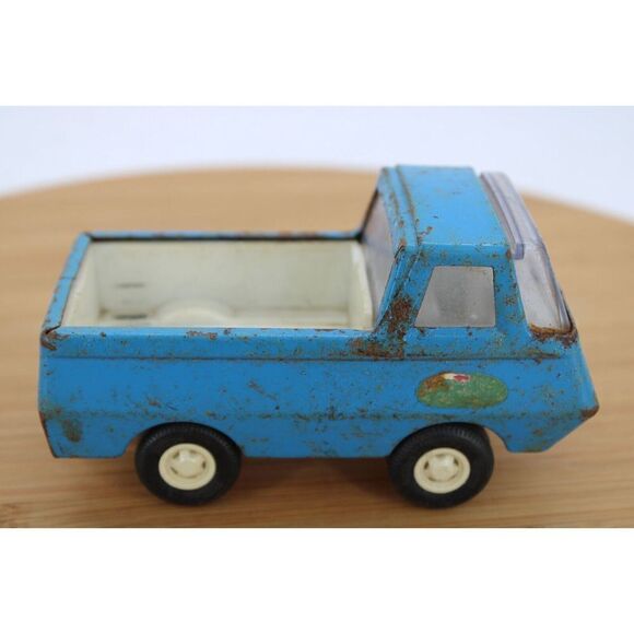 VTG 1970's Tiny Tonka USA Blue Wrecker Tow Truck No Tow - Picture 1 of 7